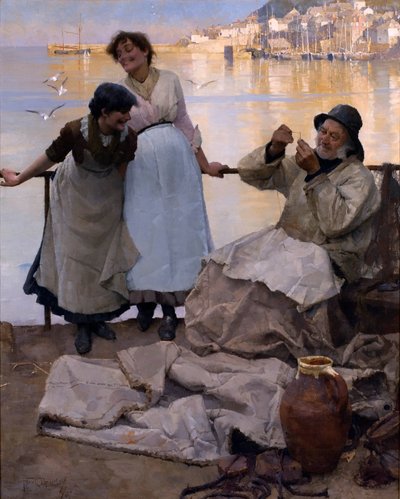 Eyes and No Eyes, 1887 by Frank Bramley