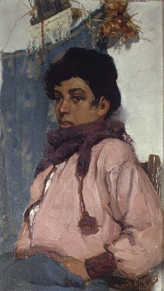 The Italian Fisher Boy by Frank Bramley
