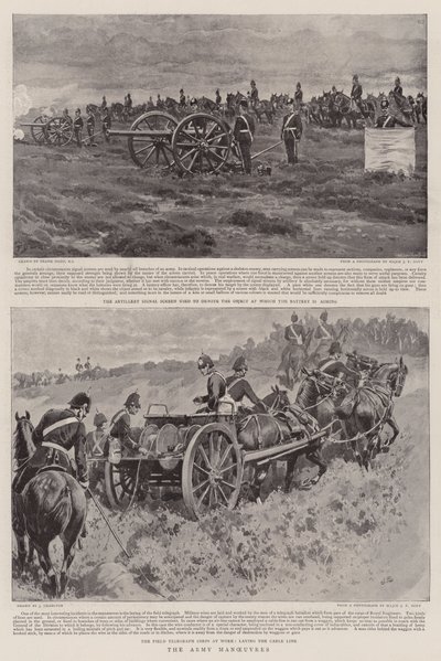 The Army Manoeuvres by Frank Dadd