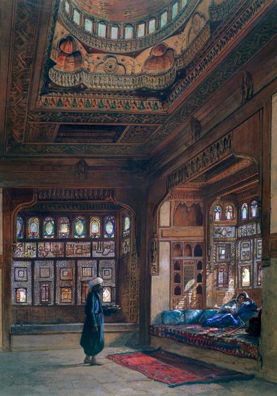 The Harem of Sheikh Sadat, Cairo, 1870 by Frank Dillon