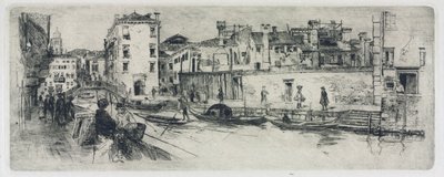San Trovasso Canal, Venice by Frank Duveneck