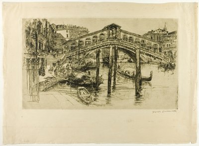 The Rialto, Venice by Frank Duveneck