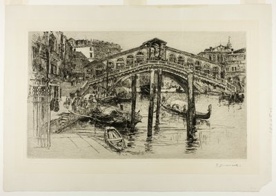 The Rialto, Venice by Frank Duveneck