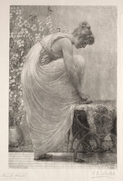 Lacing the Sandal by Frank French