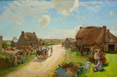 The Milk Cart by Frank Gascoigne Heath
