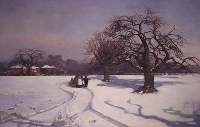 A Sunny Winter Landscape by Frank Hind