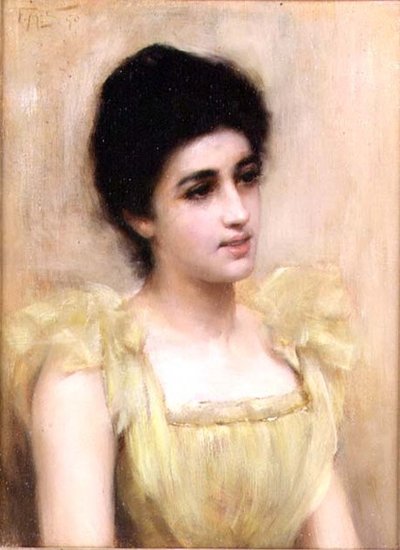 The Yellow Dress by Frank Markham Skipworth