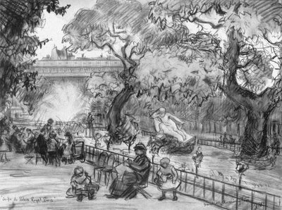 Garden of the Palais-Royal by Frank Milton Armington