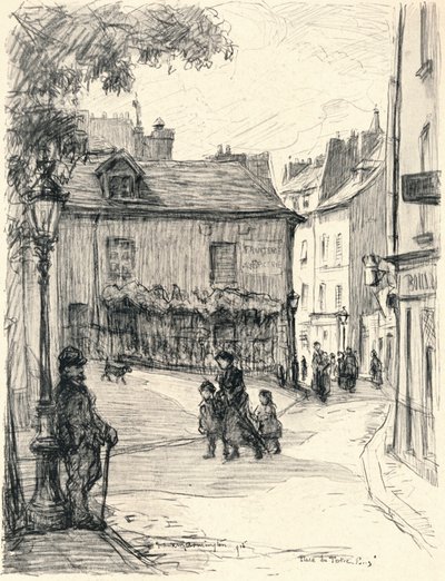 Place du Tertre, Montmartre by Frank Milton Armington