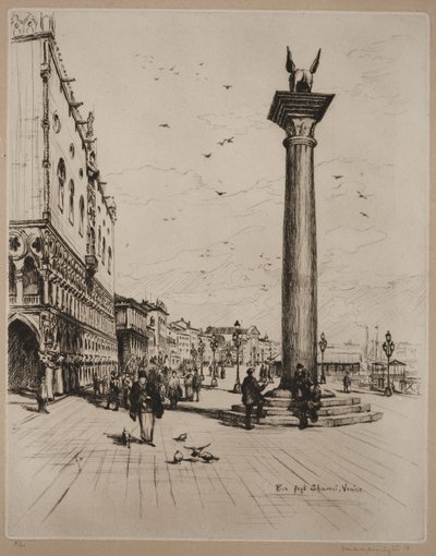 Riva Schiavone, Venice by Frank Milton Armington