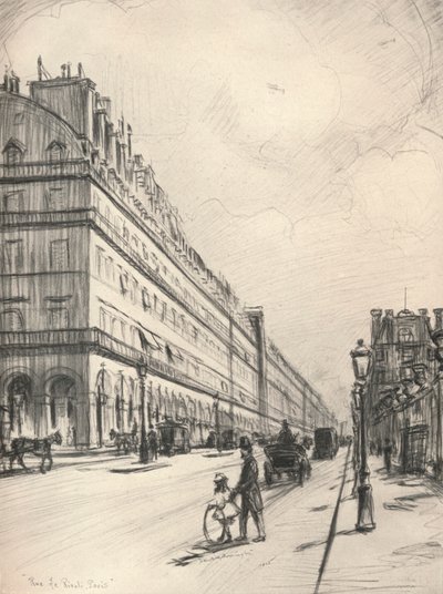 Rue de Rivoli, 1915 by Frank Milton Armington