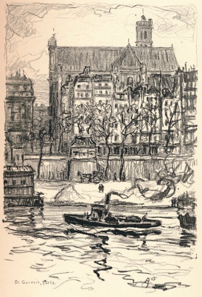 St Gervais, 1915 by Frank Milton Armington