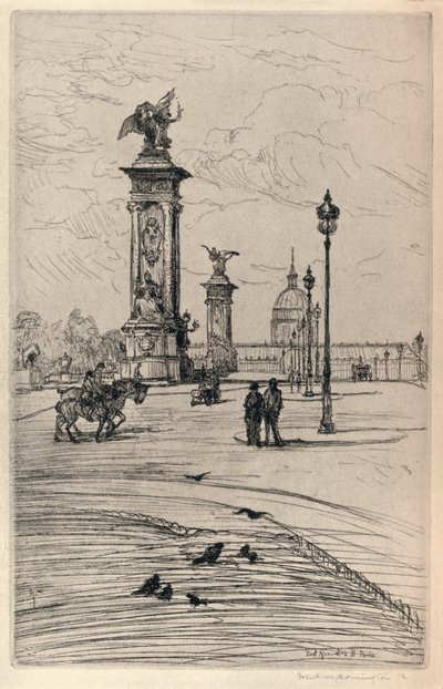 The Pont Alexandre III by Frank Milton Armington