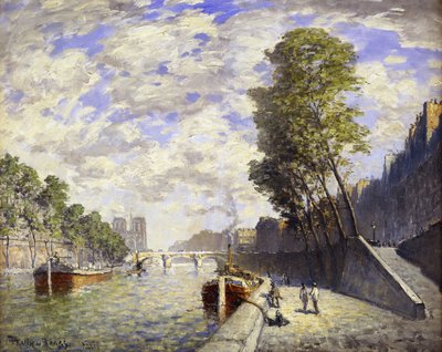 The Quai des Grands-Augustine, Paris by Frank Myers Boggs