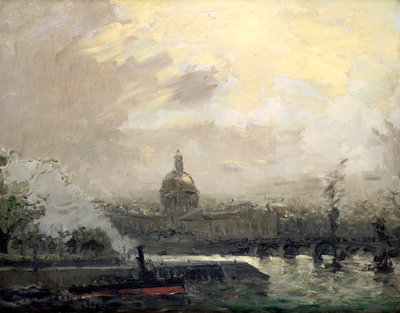 The Seine, Conti Quay, 19th Century by Frank Myers Boggs