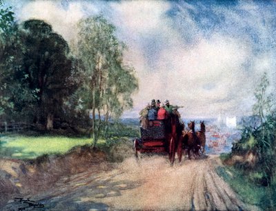 On the Rochester Coach, c. 1920 by Frank Reynolds
