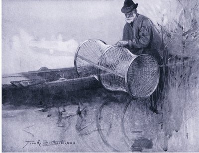 Setting the bow net by Frank Southgate