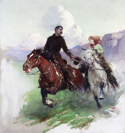 Riding Hard with Two Shooters by Frank Tenney Johnson