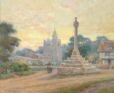 Ombersley Cross, Worcester, Dusk by Frank Thompson