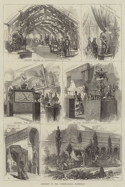 Sketches in the International Exhibition by Frank Watkins