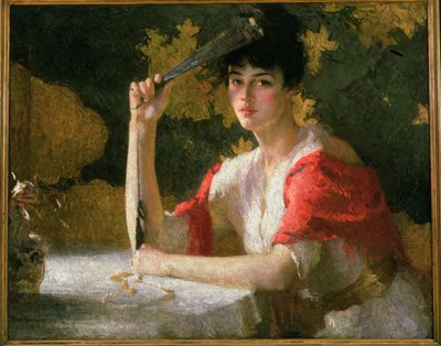 Red and Gold by Frank Weston Benson