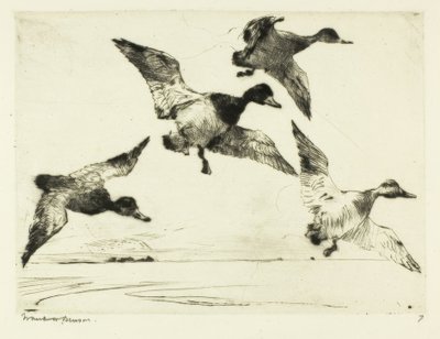 Redhead Ducks by Frank Weston Benson
