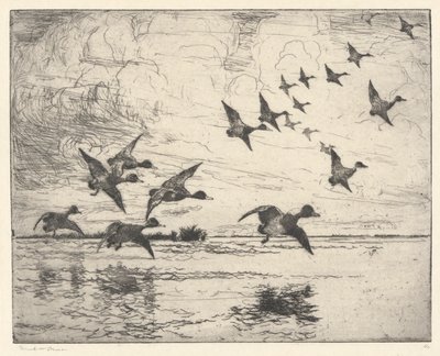 The Alarm P. 111 Pub. St. by Frank Weston Benson