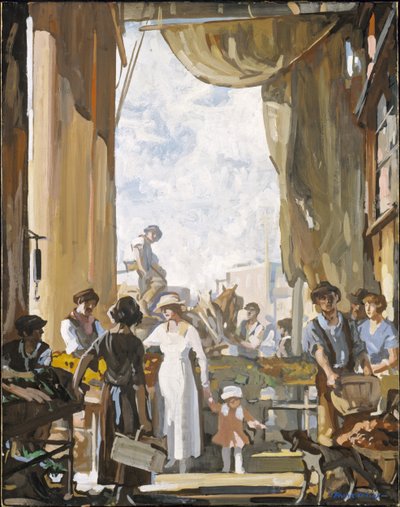 The Old Market, Cleveland by Frank Wilcox