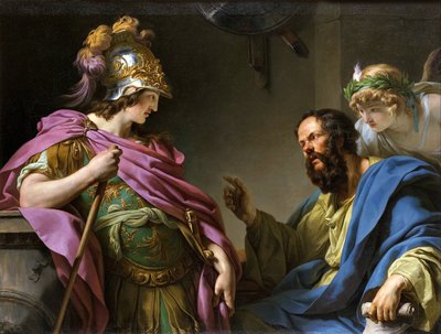 Alcibades Being Taught By Socrates by François André Vincent