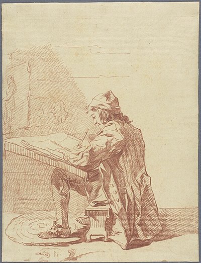 An Artist Sketching in His Studio by François André Vincent