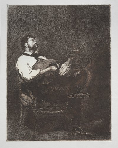 Guitar Player by François Bonvin