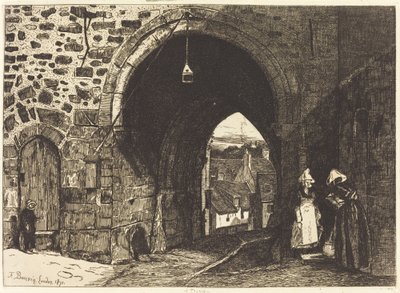 The Gate of St Malo at Dinan by François Bonvin