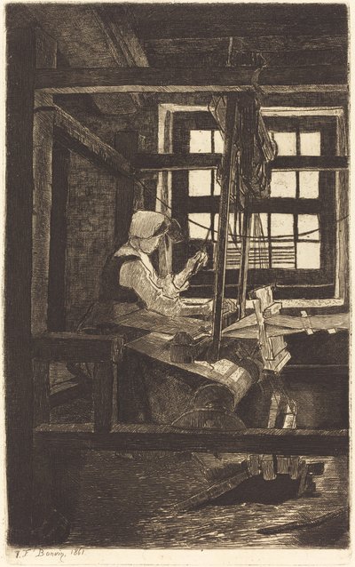 The Weaver by François Bonvin