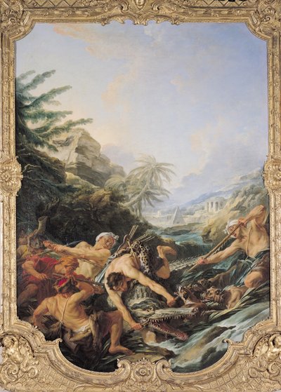Crocodile Hunt by François Boucher