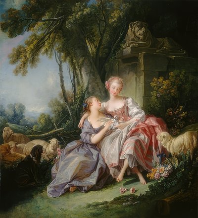 The Love Letter. 1750 by François Boucher