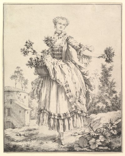 Flower Girl by François Boucher