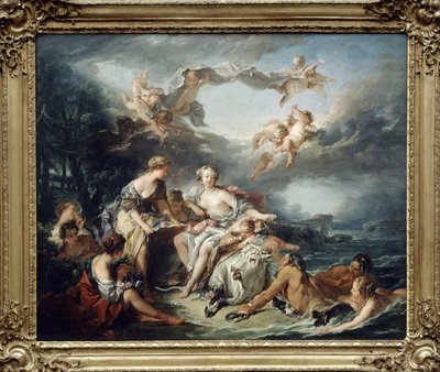 The Abduction of Europe - by Boucher by François Boucher