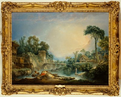 The Rustic Bridge, c.1756 by François Boucher
