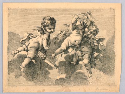 Three Putti by François Boucher