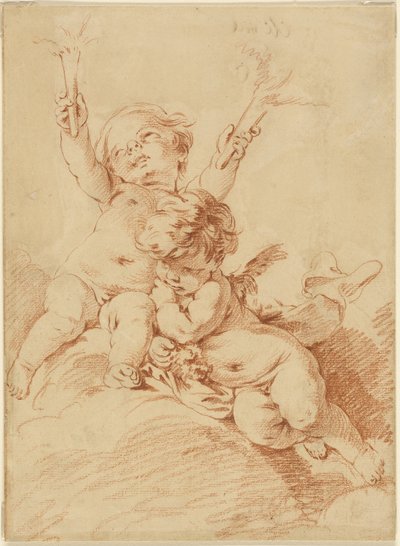 Two Putti by François Boucher