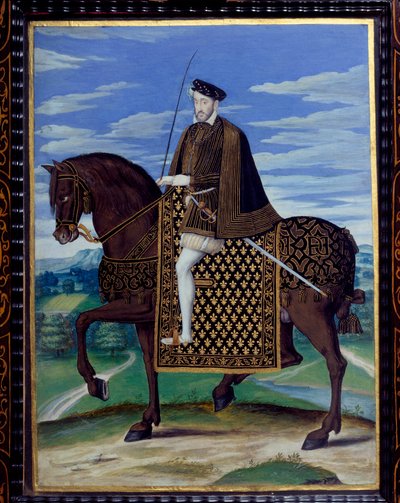Equestrian Portrait of Henry II by François Clouet