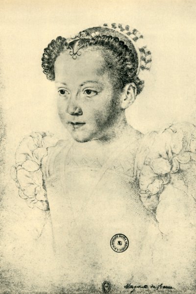 Marguerite de Valois by François Clouet