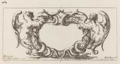 Cartouche by François Collignon after Stefano Della Bella