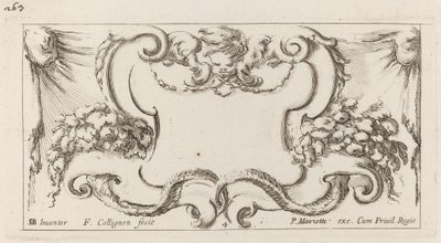 Cartouche by François Collignon after Stefano Della Bella