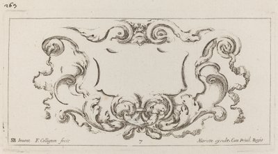 Cartouche by François Collignon after Stefano Della Bella