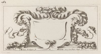 Cartouche by François Collignon after Stefano Della Bella