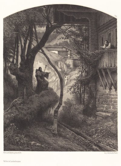 Valley of Lauterbrunnen by François Edouard Bertin