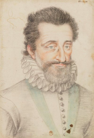 Drawn Portrait of King Henry IV by François Quesnel