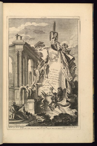 Design for Cartouche by François de Cuvilliés the Elder