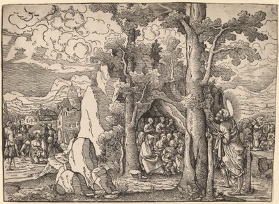 Saint John the Baptist Preaching by Frans Crabbe van Espleghem